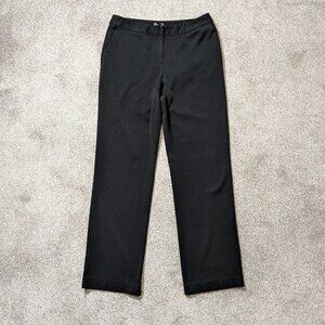 Women's RAFAELLA STUDIO Classic, Black, Front Zip, Career Pants; Size 8